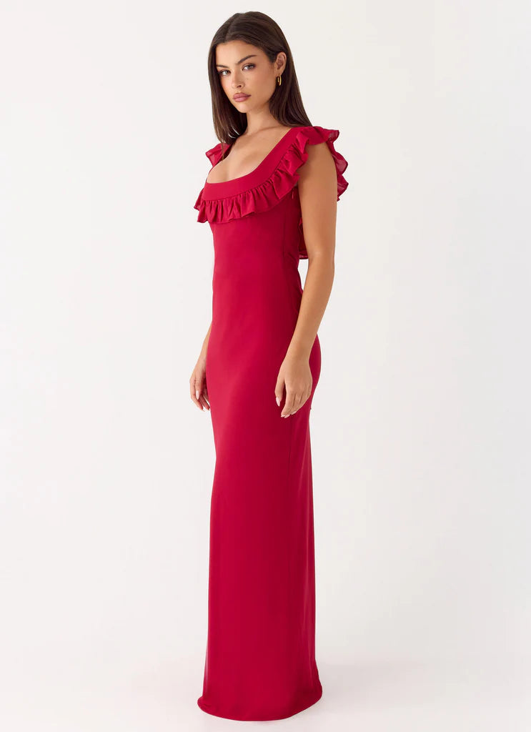 Black Strapless Cutout Waist Flowy Maxi Prom Dress For Glamorous Evening Formal Occasions