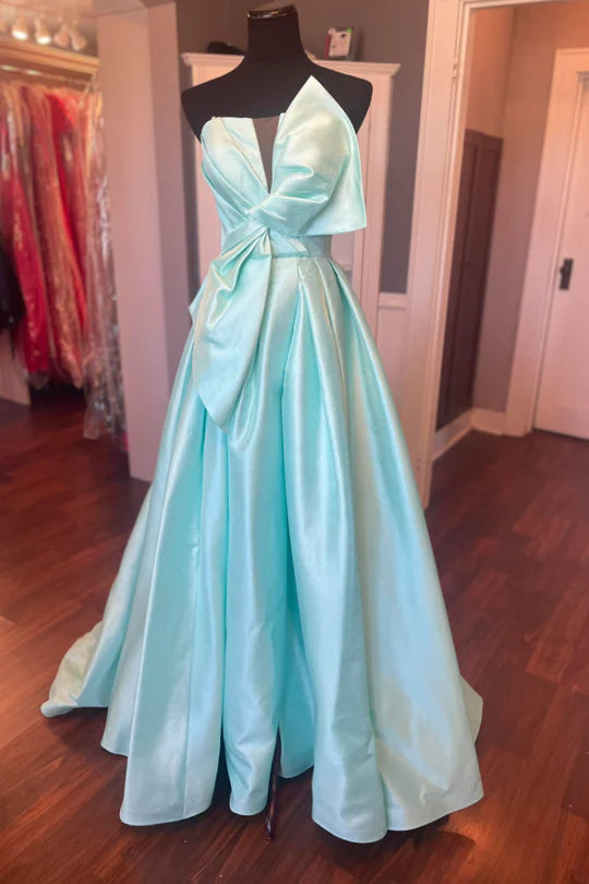 Blush Pink Off Shoulder Ruffle High Slit Backless Maxi Prom Dress