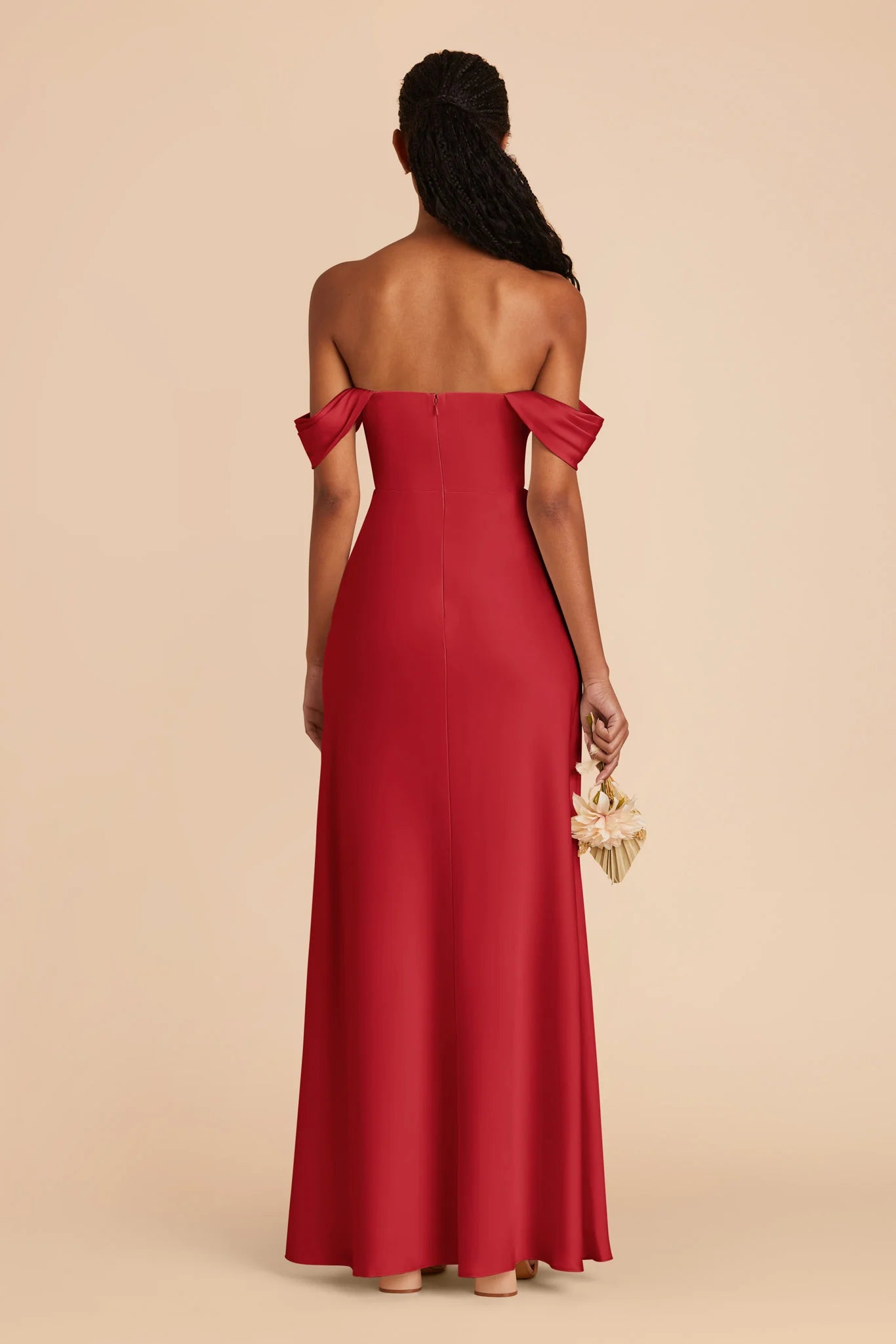 Charming Sheath Strapless Short-Sleeve Open-Back Back Zip Floor-Length Side Leg Slit Prom Dresses