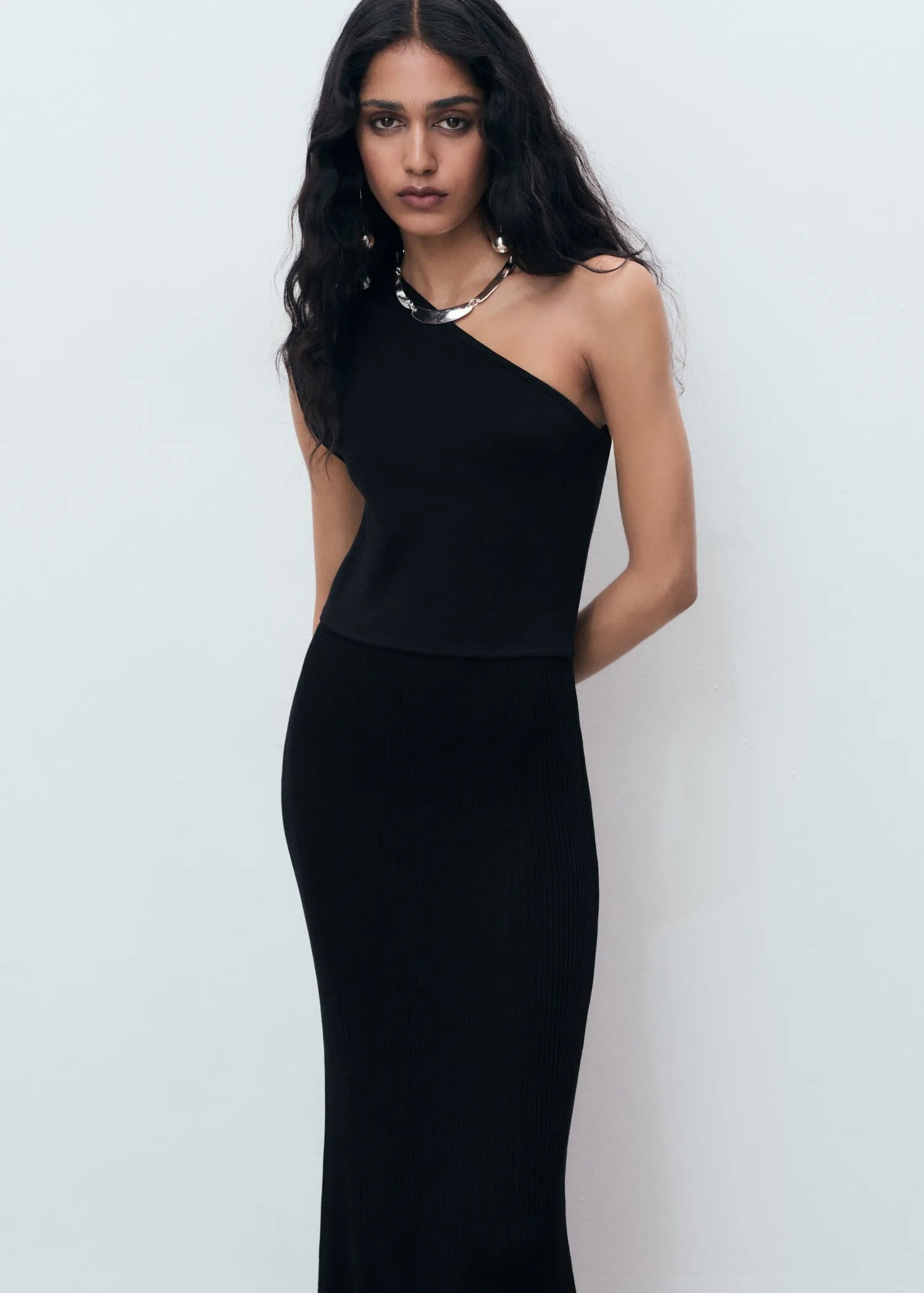 Chic A-Line One-Shoulder Sleeveless Open Back Floor-Length Formal Party Dresses