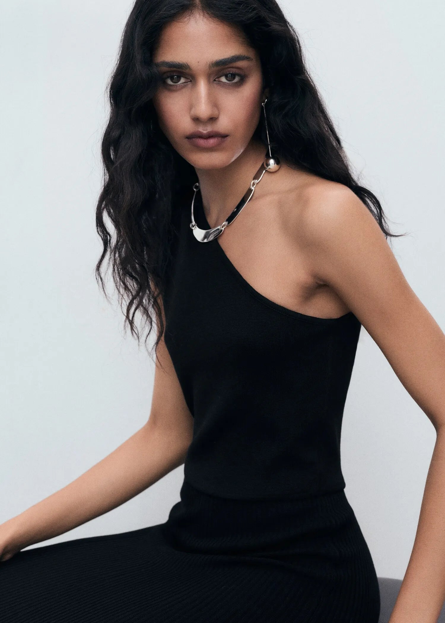 Chic A-Line One-Shoulder Sleeveless Open Back Floor-Length Formal Party Dresses