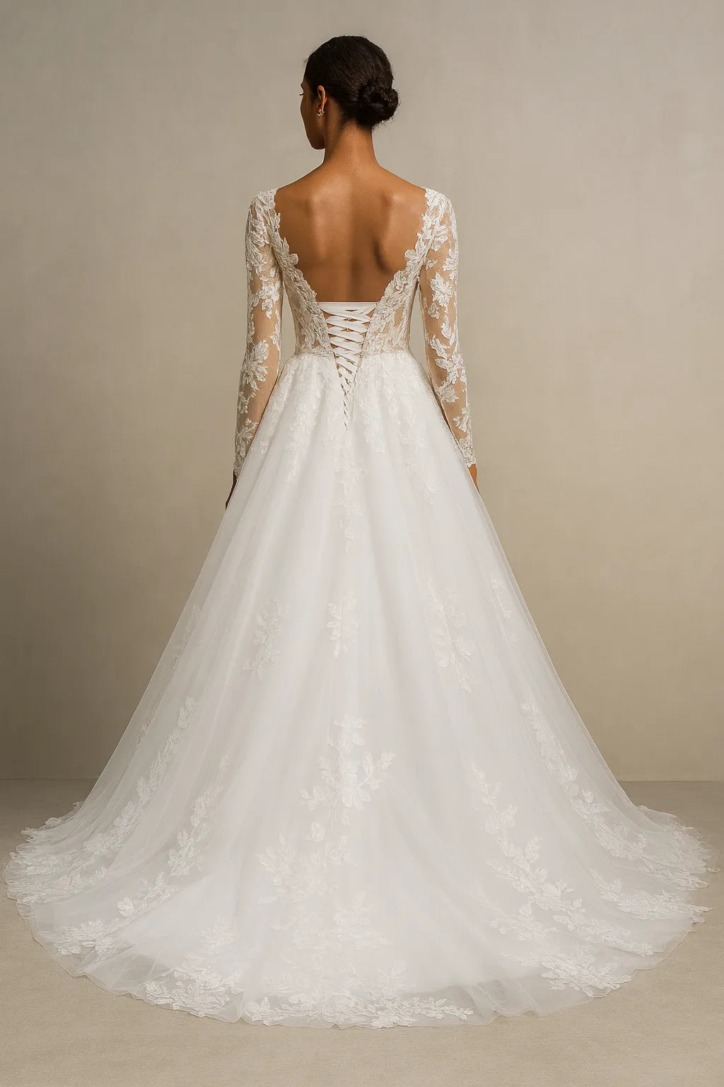 Chic A-Line Sweetheart Off-Shoulder Short-Sleeve Open-Back Floor-Length Wedding Dresses