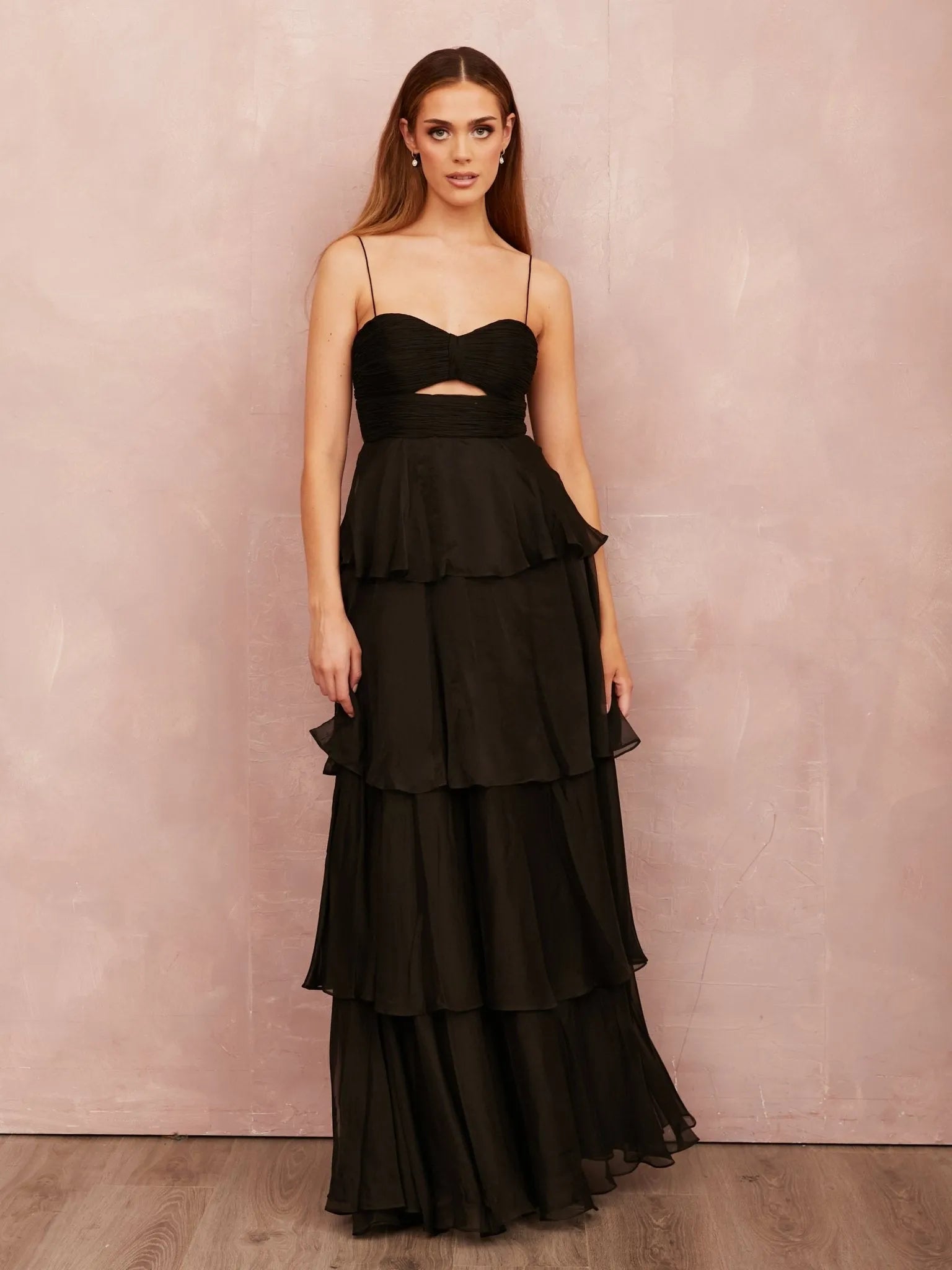 Chic A-Line Sweetheart Spaghetti-Strap Bow-Back Floor-Length Prom Dress