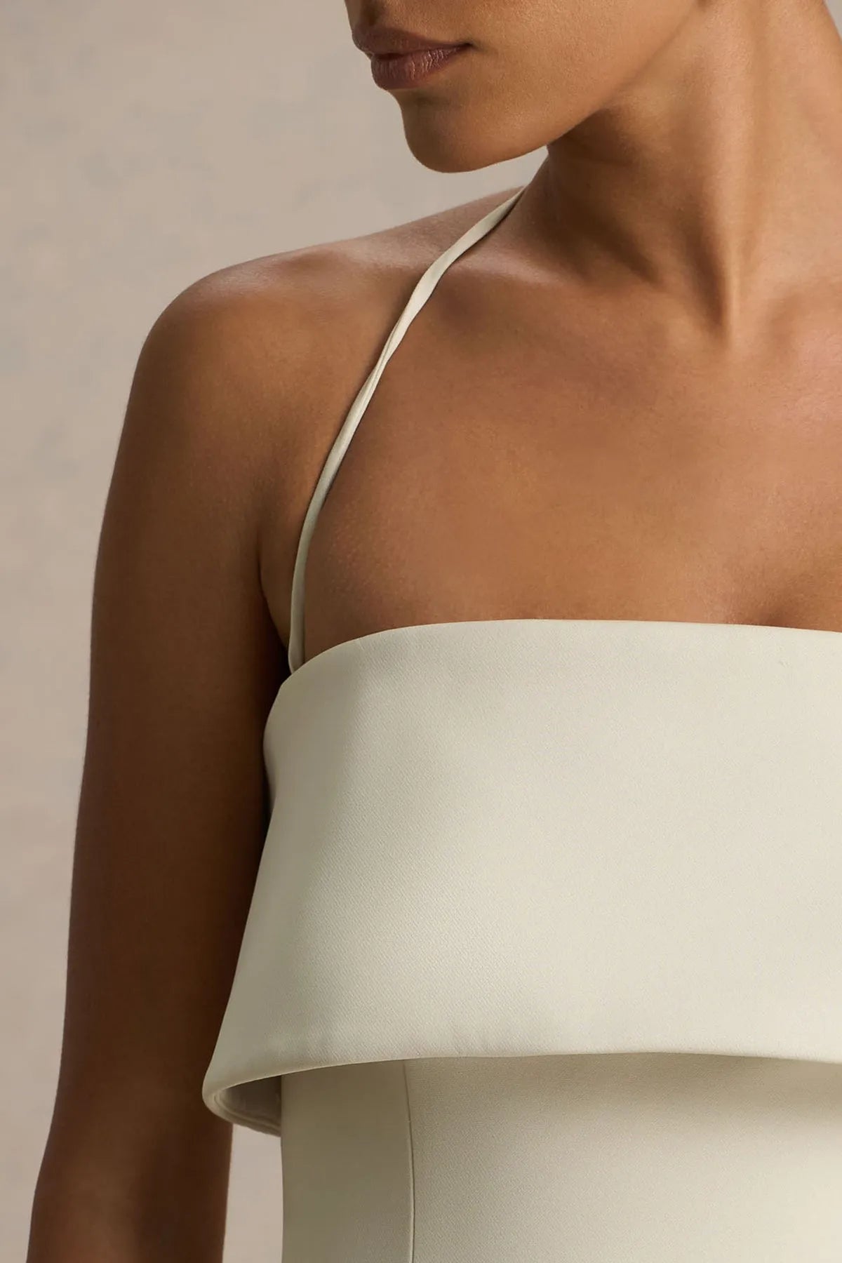 Chic Sheath Strapless Halter Tie-Back Short Homecoming Dresses