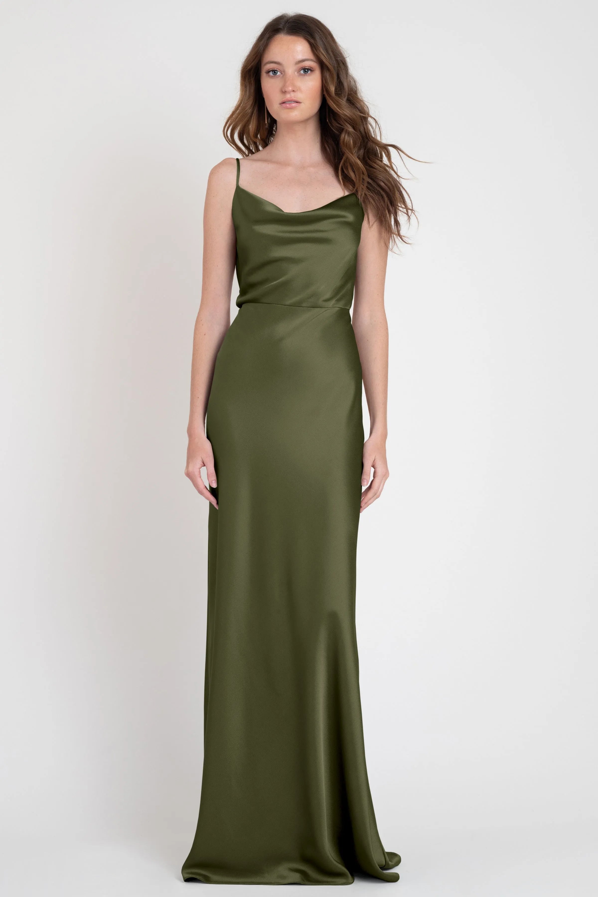 Chic Sheath Sweetheart Neck Spaghetti Strap Open Back Floor-Length Bridesmaid Dresses