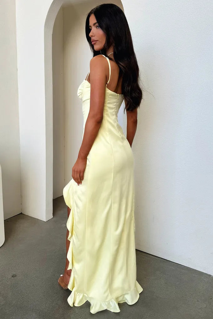 Elegant Sheath Sweetheart Spaghetti-Strap Open-Back Floor-Length Formal Prom Gown