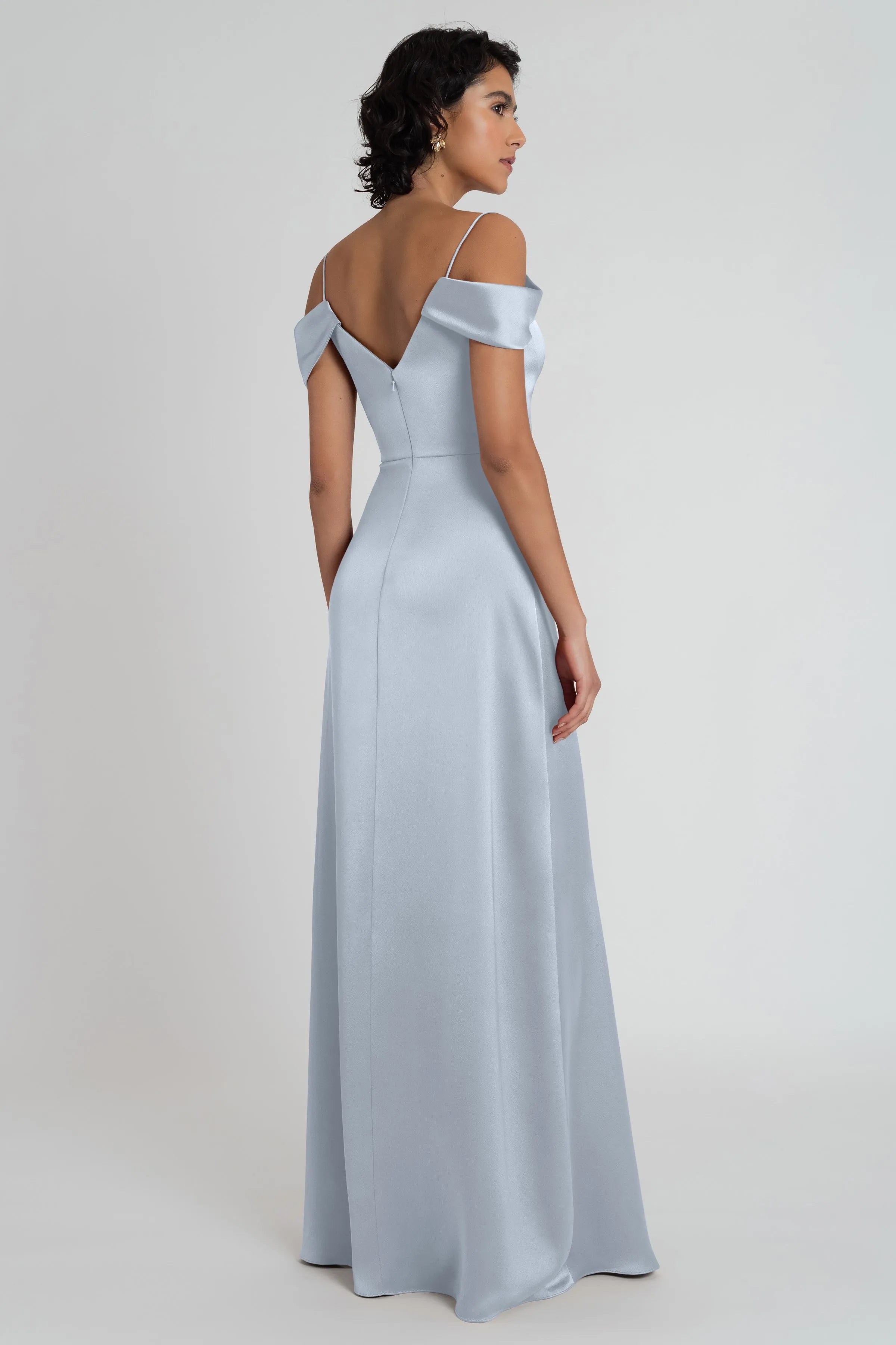 Elegant A-Line Sweetheart Neck Off-the-Shoulder Open-Back Floor-Length Bridesmaid Dresses