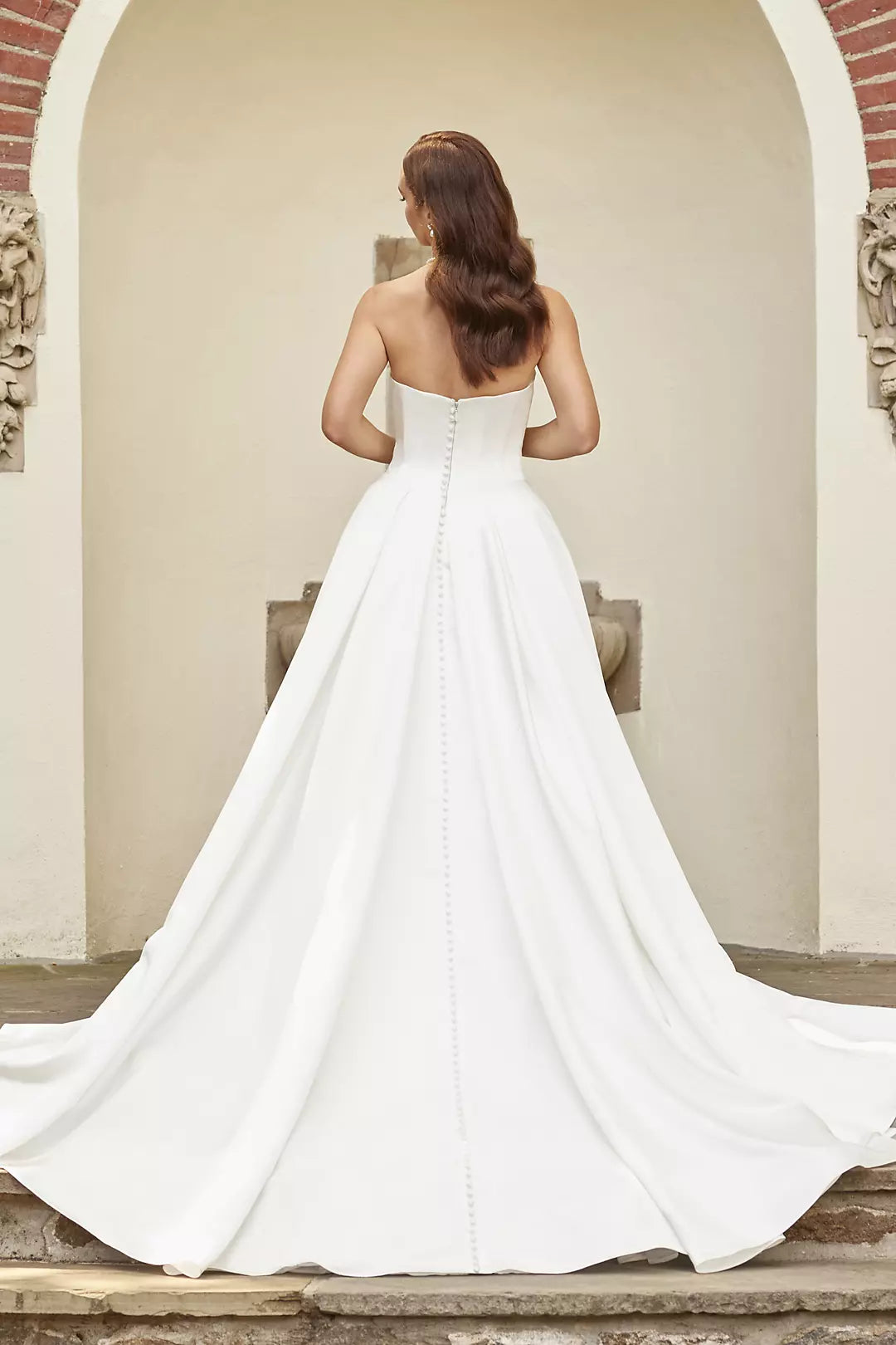 Elegant Ballgown Sweetheart Neck Sleeveless Button Back Floor-Length Wedding Dresses