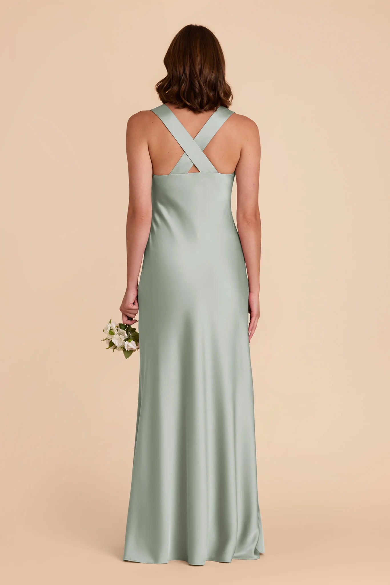 Elegant Sheath A-line V-Neck Sleeveless Criss-Cross Back Floor-Length Prom Dresses for women hot sale
