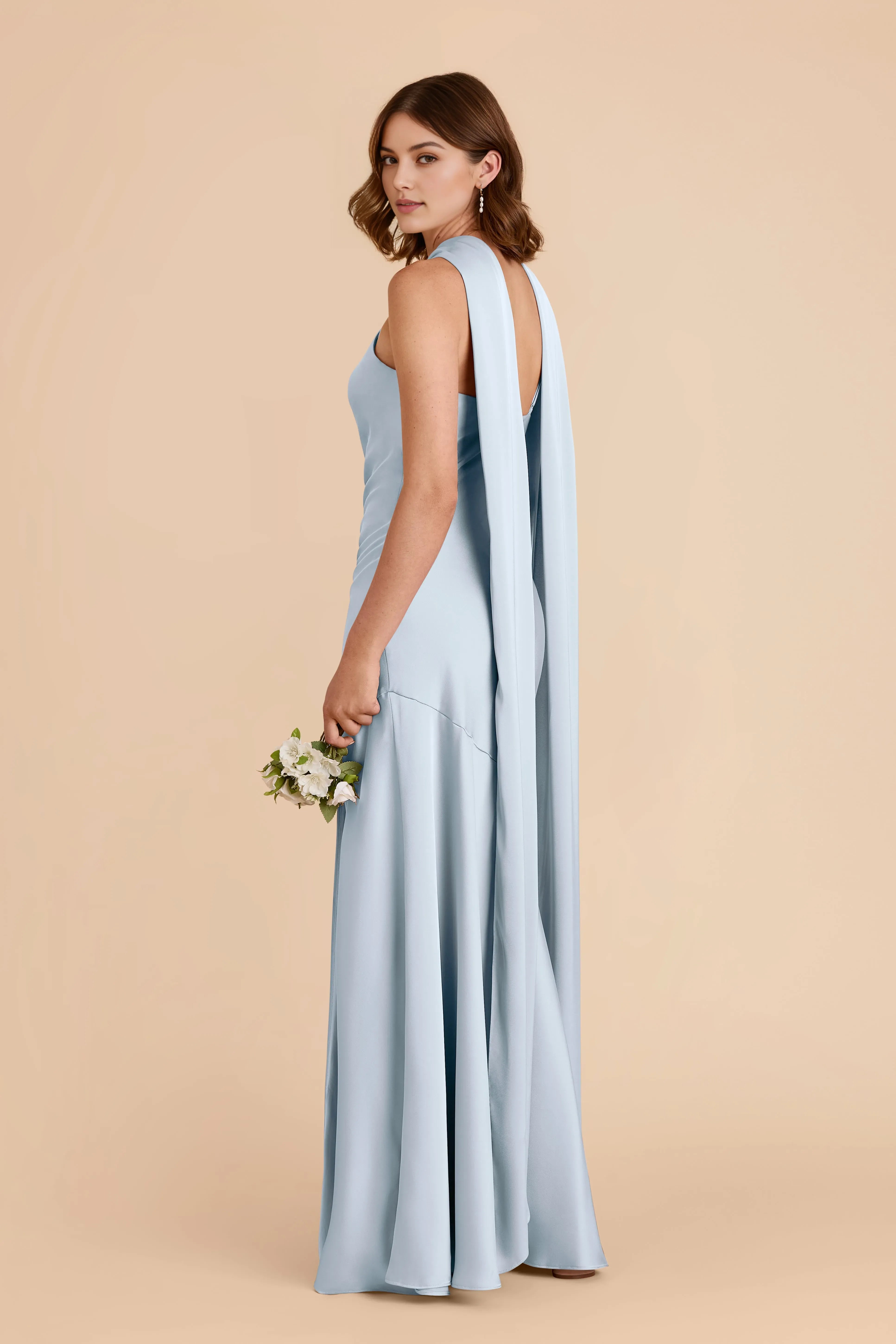 Elegant Sheath Halter Neck Sleeveless Open-Back Back Zip Floor-Length Prom Dresses Hot sale