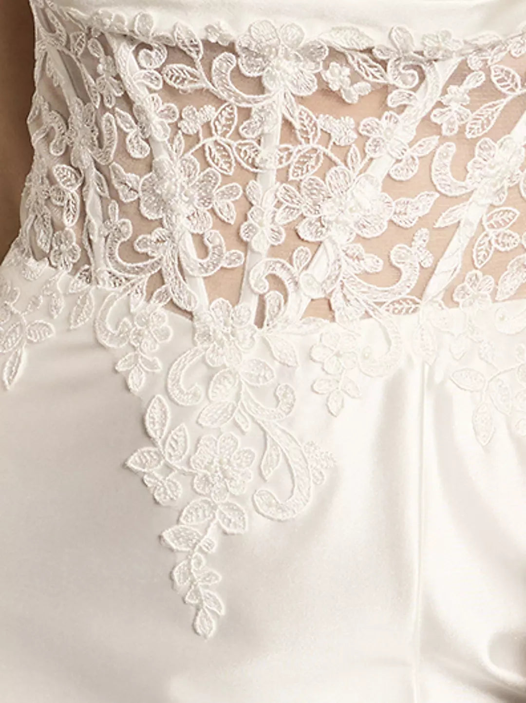 Elegant Sheath Spaghetti Strap Sleeveless Lace Back Floor-Length Bridal Dresses