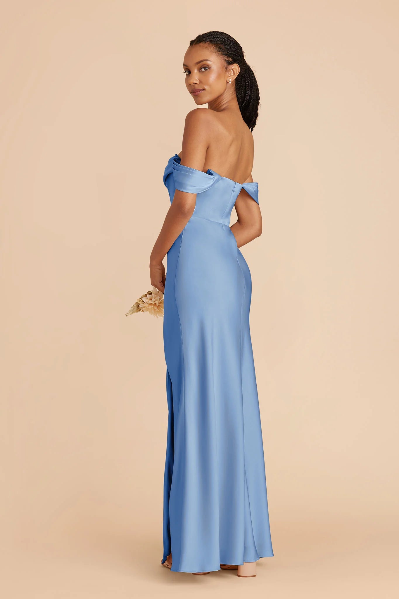 Elegant Sheath Strapless Sleeveless Open Back Floor-Length Bridesmaid Dresses