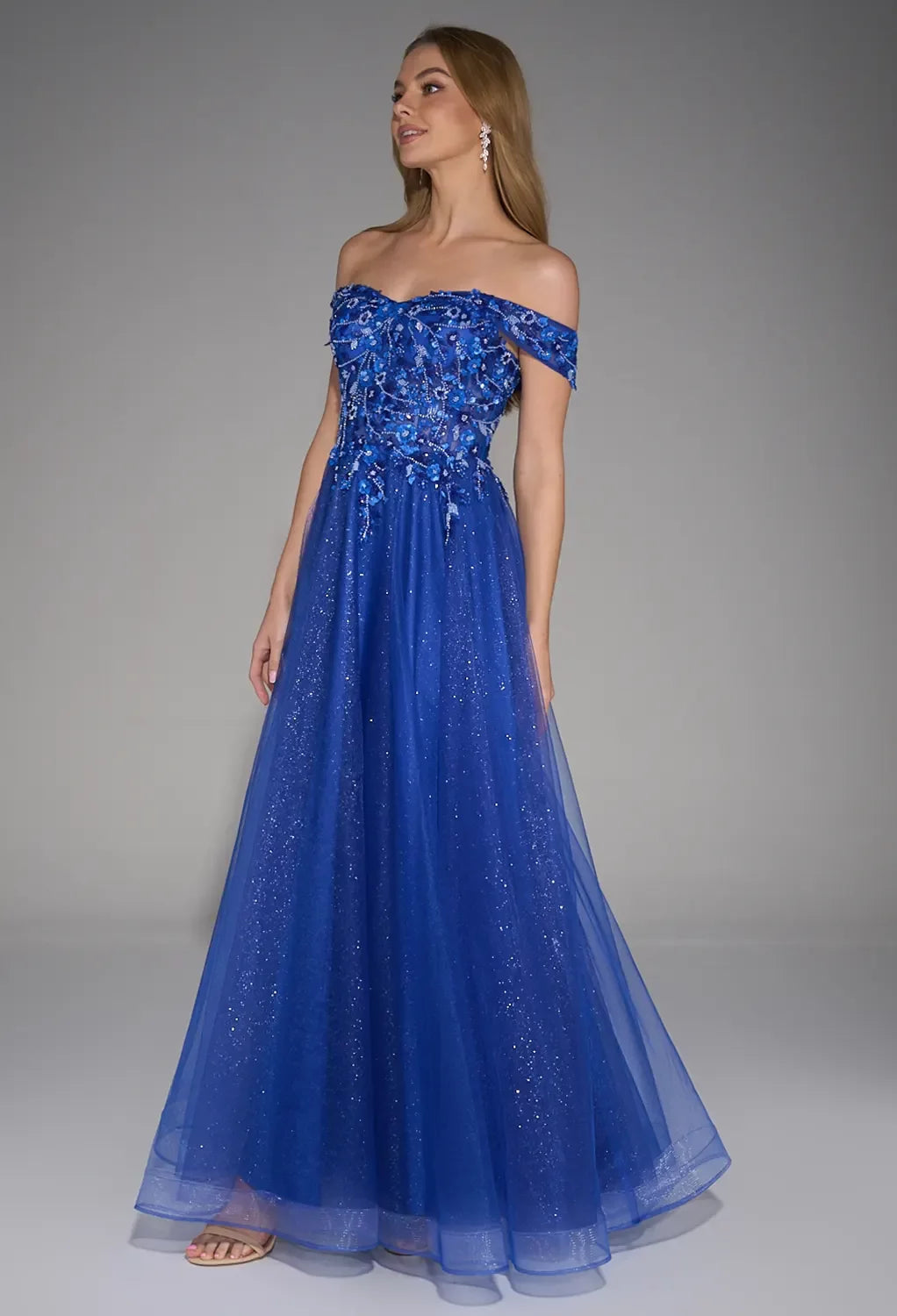 Glamorous Ballgown Sweetheart Neck Off Shoulder Zipper Back Long Evening Dresses