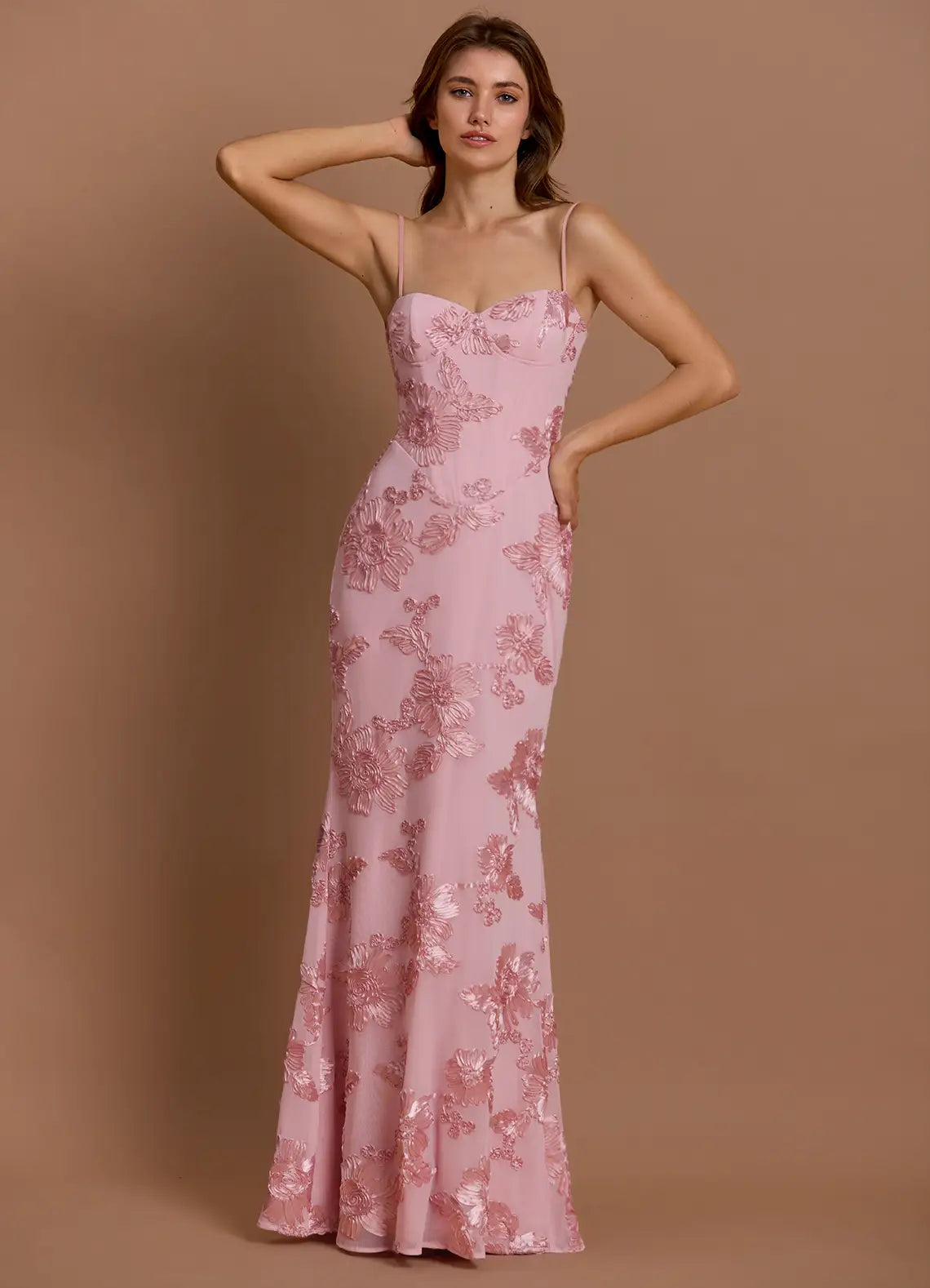 Glamorous Mermaid Sweetheart Neck Spaghetti Strap Lace-Up Back Floor-Length Prom Dresses