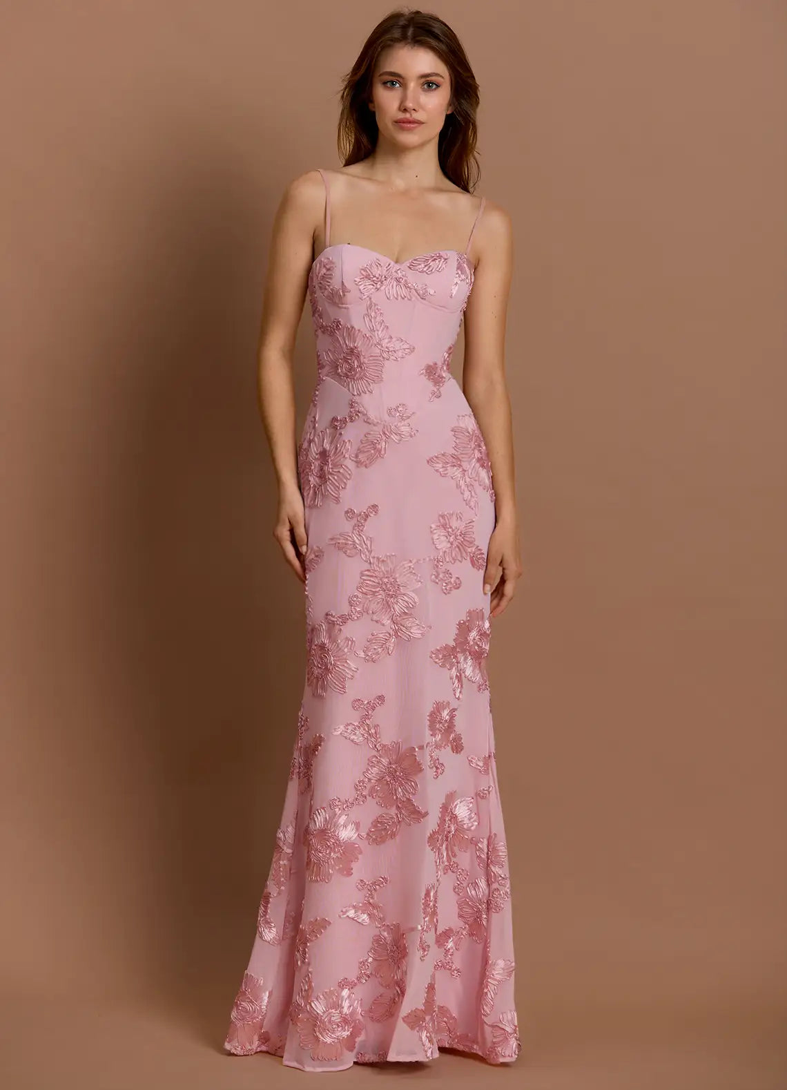 Glamorous Mermaid Sweetheart Neck Spaghetti Strap Lace-Up Back Floor-Length Prom Dresses