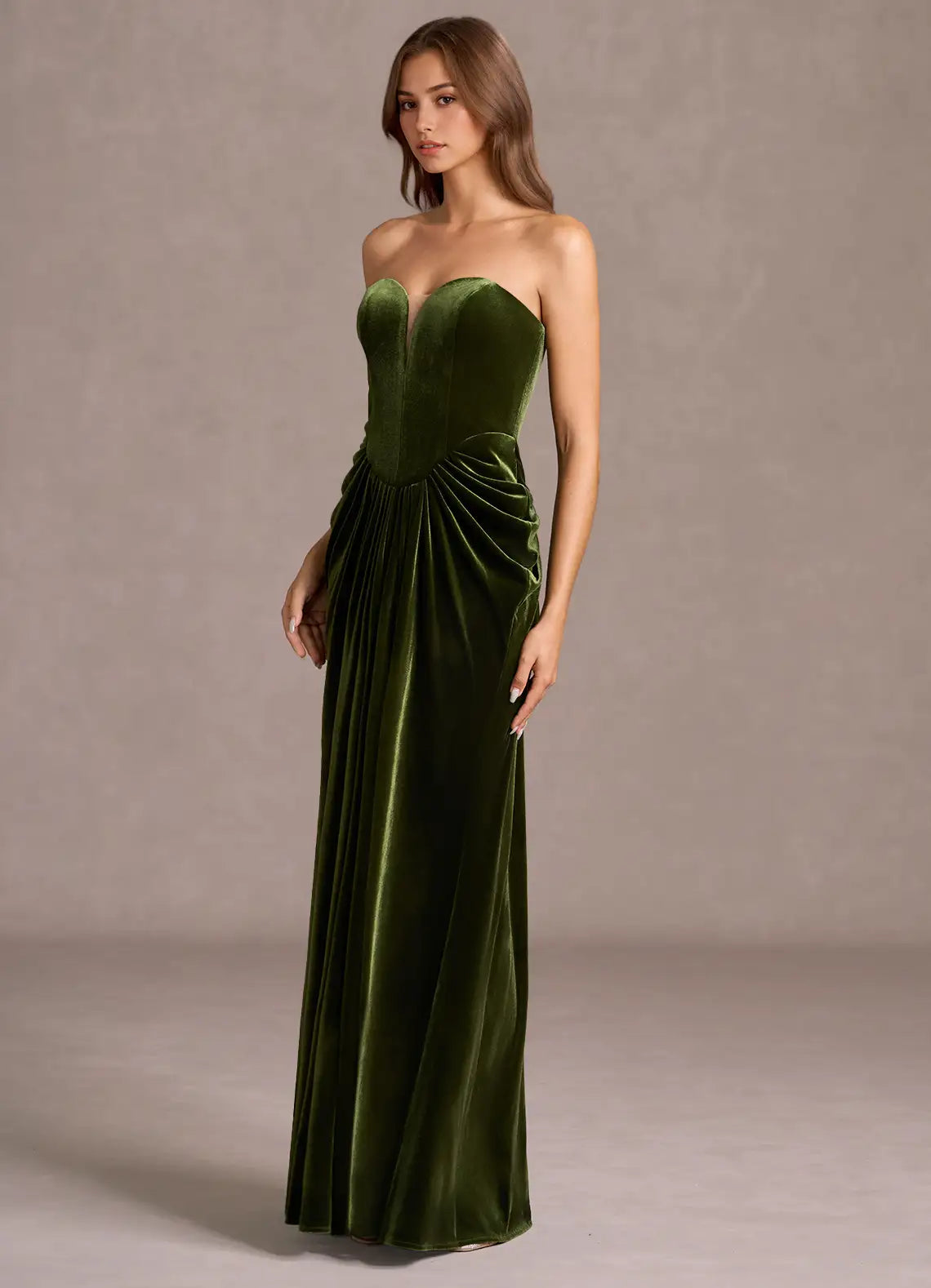 Luxurious Mermaid Sweetheart Sleeveless Solid Back Floor-Length Evening Dresses