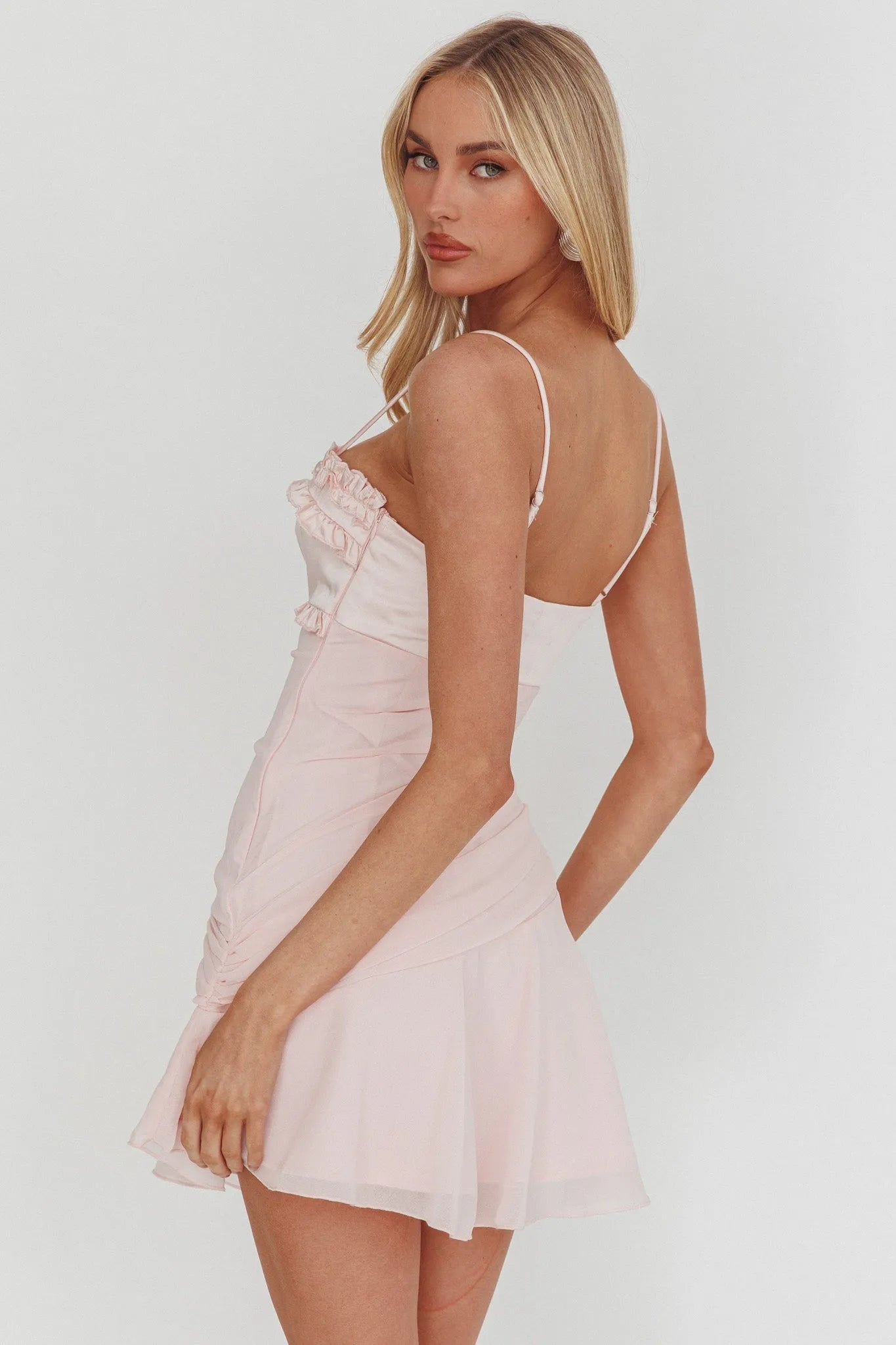 Romantic A-Line Sweetheart Spaghetti-Strap Open-Back Mini Homecoming Dresses
