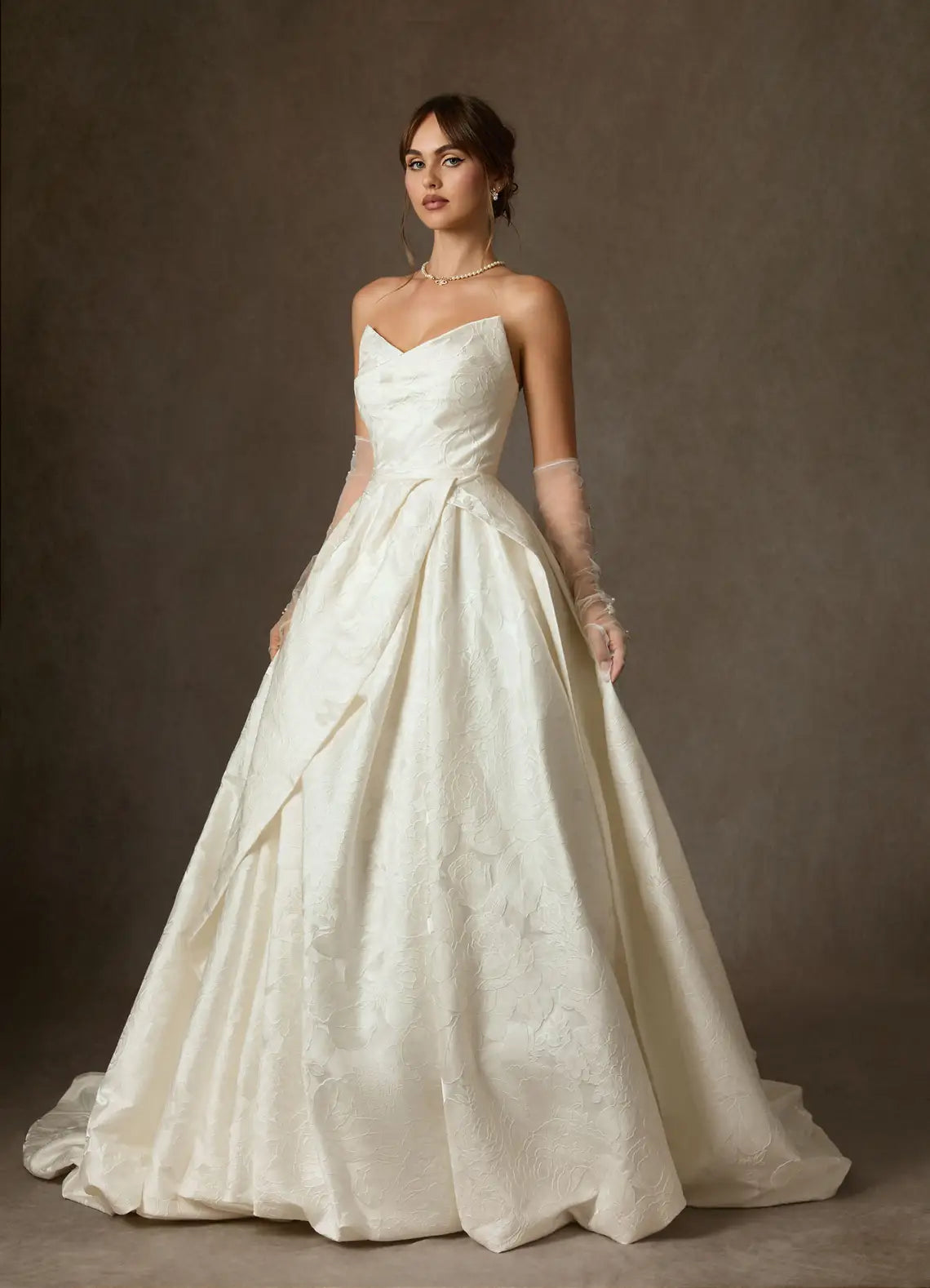 Romantic Ballgown Sweetheart Neck Sleeveless Zipper Back Long Wedding Dresses