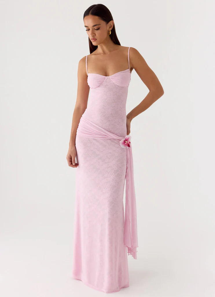 Wide Strap Ice Blue Satin Cowl Neck Maxi Prom Dress with Open Back For Events